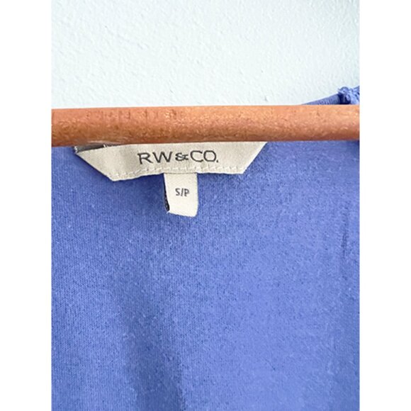 RW & Co,- Shirt - Purple/Blue with fringe detail - Size Small - Picture 2 of 4